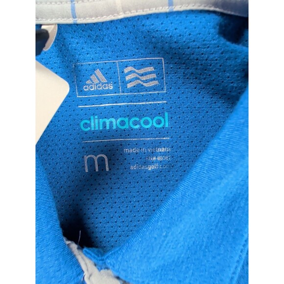 Adidas Polo Womens Medium Blue Climacool Golf Shirt Innisbrook Florida Golfing - Picture 3 of 9